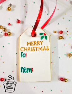 Etiquette pour Cadeau en Biscuit - Gift Tag Cookie