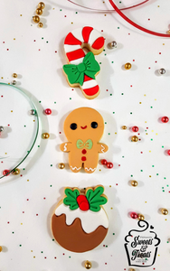 3 Mini Biscuits de Noël - 3 Mini Christmas Cookies